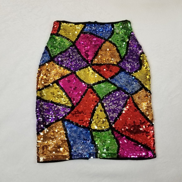 Cedars Dresses & Skirts - Sequin Multicolored Pencil Skirt